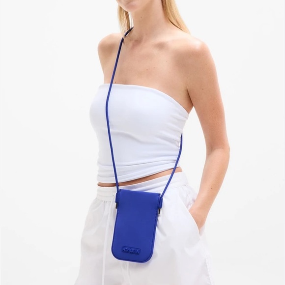 Athleta Handbags - Athleta Diem Crossbody Purse Phone Bag Varsity Blue NEW NWT Ole Miss Rebels